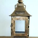 Glass and Wrought Iron T Light Tower