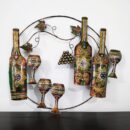 Wine and Grapevine Iron Panel