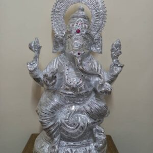 White Metal Ganapati Big