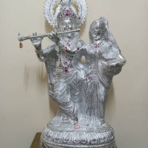 White Metal Radha Krishna