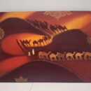 Camel in Sunkissed Desert
