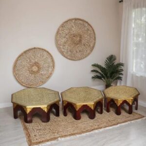 Octagonal Set of 3 Chowki